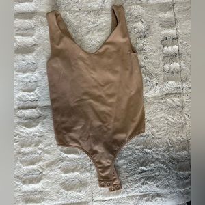 Boutique Bodysuit; size M/L; in creamy nude